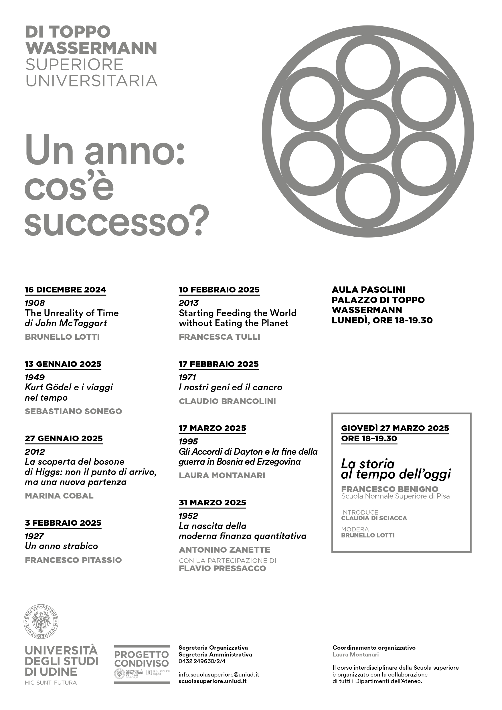Corso interdisciplinare "Un anno: cos'è successo?"